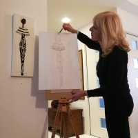 Paola Pierobon con Silhouette di Donna