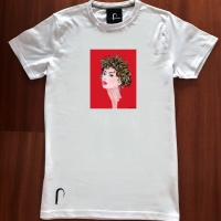 t-shirt Maya sfondo rosso