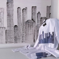 T-shirt manica lunga "New York"