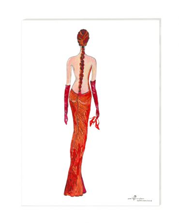 Décolleté_20x30_Acrilico su tela_Anno 2016